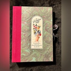 A VICTORIAN POSY PHOTOGRAPH ALBUM